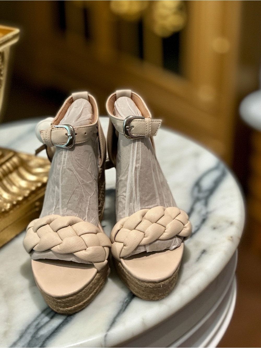 Oasis Society California Braided Platform Heels – Women’s Size 7.5